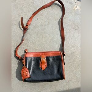 Liz Claiborne Black and Brown Leather Bag